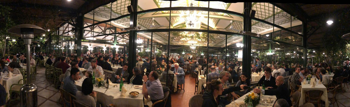 A scene from the conference dinner at the historic restaurant “O Parrucchiano La Favorita” in Sorrento. Source: AERC2018 local committee